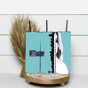 Grey's Anatomy 20 oz Skinny Inspired Tumblers. Grey's Anatomy template Abstract